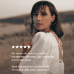 Beitragsbild mit fünf Sternen über einem Text auf beigem Hintergrund. Der Text stellt die Frage, ob für positive Aussagen, Bilder und andere Inhalte zuerst eine Zustimmung nötig ist.