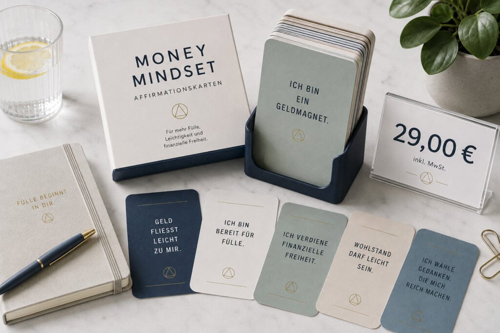 Money-Mindset-Affirmationskarten zum Geldwunden heilen und für finanzielle Fülle